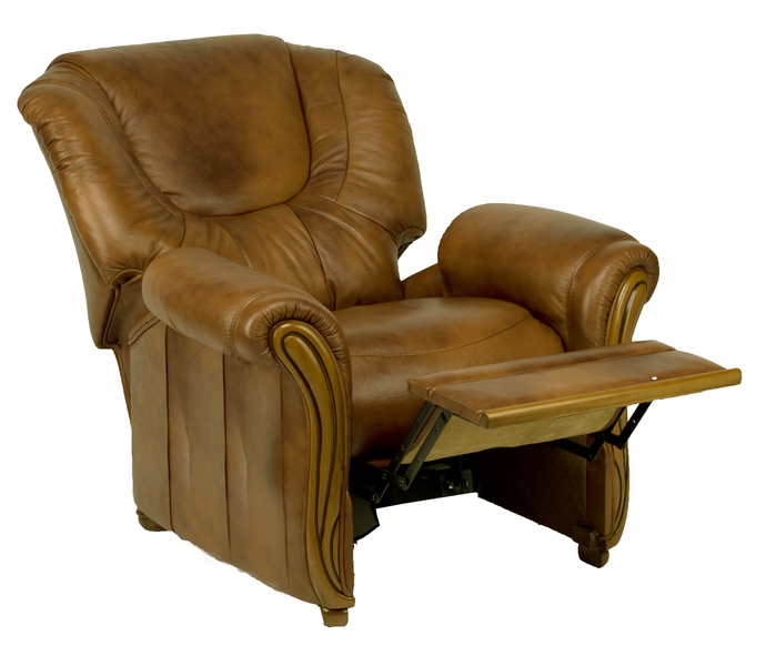 Fauteuil relax cuir manuel Miami, vue 2
