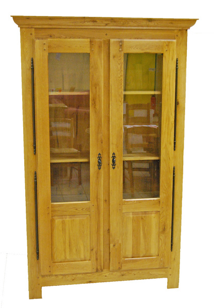 Vitrine Campagnarde chêne