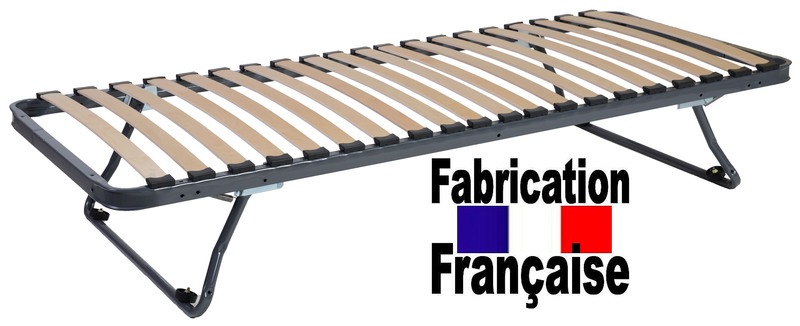 Sommier pieds repliables 80x190, vue 2