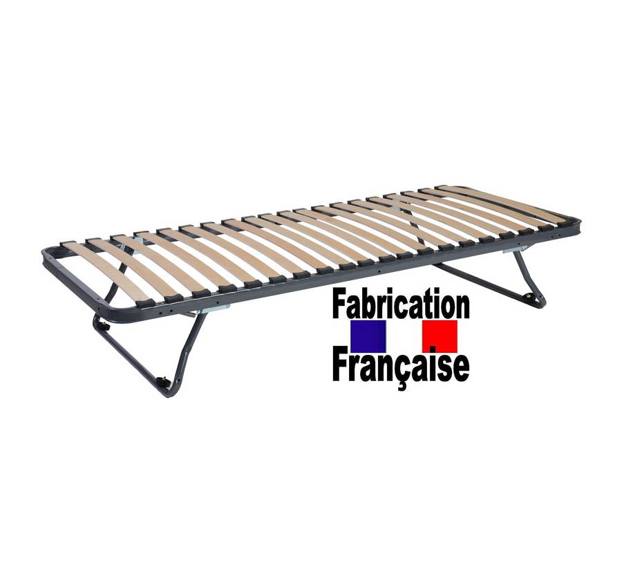 Sommier pieds repliables 80x190