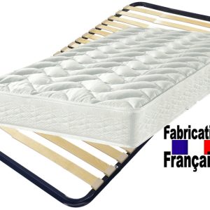 Cadre à lattes 90x190 + matelas sélection DA