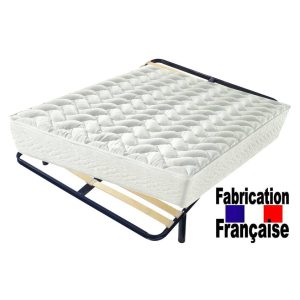 Cadre à lattes 140x190 + matelas sélection DA