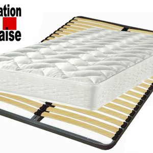 Cadre à lattes 120x190 + matelas sélection DA