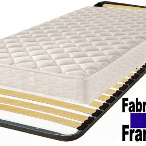 Cadre à lattes 80x190 + matelas polyuréthane