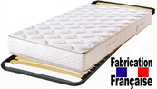 Cadre à lattes 80x200 + matelas polyuréthane