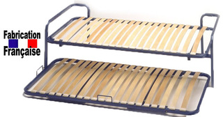 Lit gigogne 2x80x190 + 2 matelas