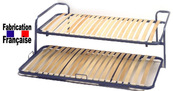 Lit gigogne 2x90x200 + 2 matelas