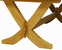 Table pieds en X chêne 180 Sully, vue 5