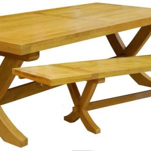 Table pieds en X chêne 180 Sully