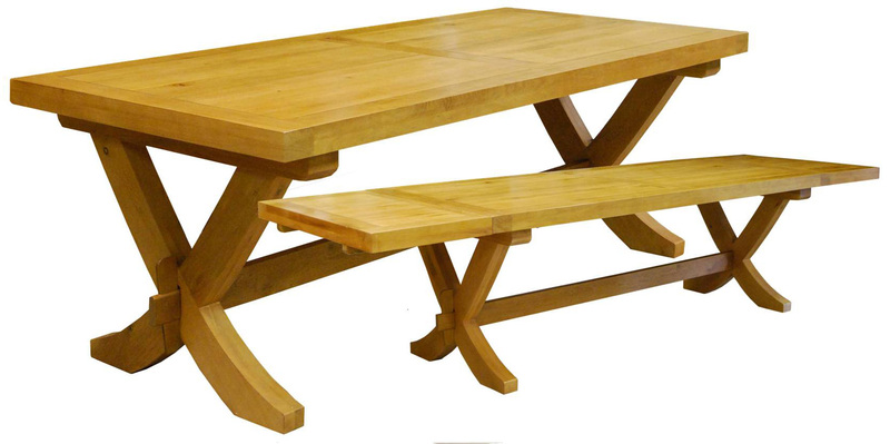 Table pieds en X chêne 180 Sully