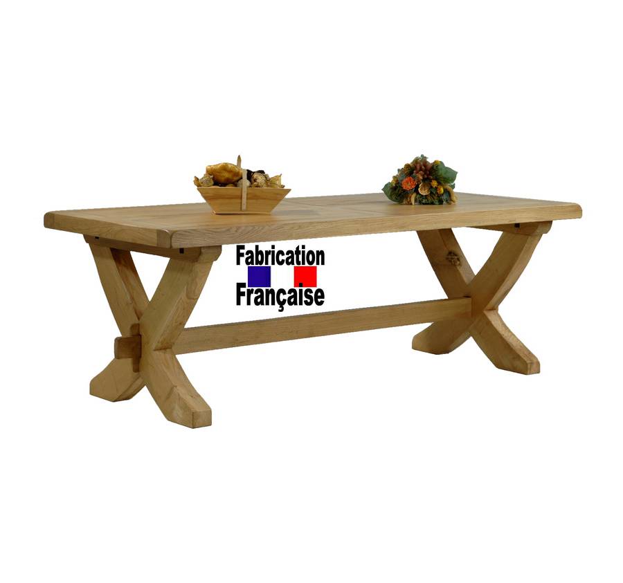Table chêne pied X 220 Bastide