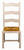 Chaise chêne blanchie Cantal assise paille, vue 3