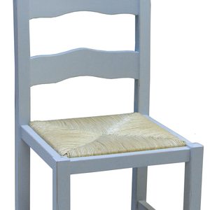 Chaise chêne grisé Cantal assise paille