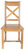 Chaise chêne dos croisillon assise bois, vue 3