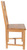 Chaise chêne dos croisillon assise bois, vue 5