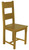Chaise chêne Normande assise bois, vue 3