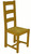 Chaise chêne assise seigle Laura, vue 3