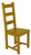 Chaise chêne assise bois Picardie, vue 3