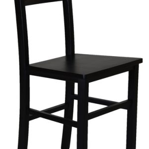 Chaise hêtre laqué noir Angy