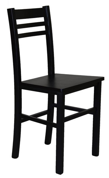 Chaise hêtre laqué noir Angy
