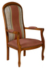Fauteuil Voltaire rouge 42