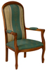 Fauteuil Voltaire vert 42
