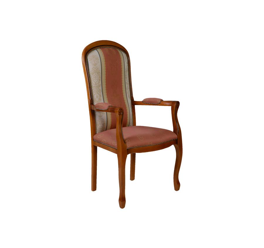 Fauteuil Voltaire rouge 53, vue 2