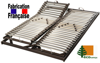 Sommier relaxation manuelle 2x80x200, vue 2