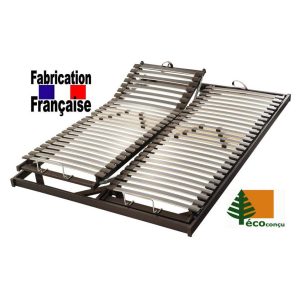 Sommier relaxation manuelle 2x80x200