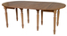 Table ronde 8 pieds 6 allonges Sully, vue 5