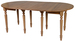 Table ronde 8 pieds 6 allonges Sully, vue 6
