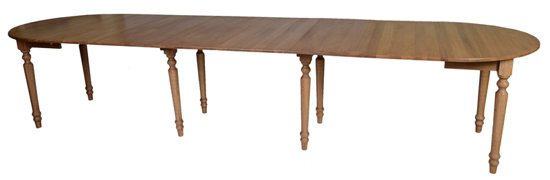 Table ronde 8 pieds 6 allonges Sully