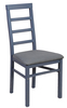 Chaise Conrad hêtre grise assise tissus