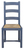 Chaise Laura grise assise paille, vue 3