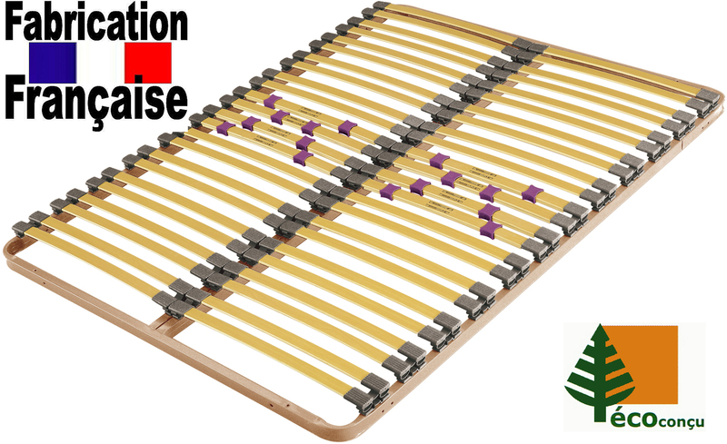 Cadre lattes 140x190 ergodynamiques
