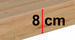 Table de ferme chêne Pastoral, vue 4