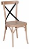 Chaise bistrot croisillon, vue 4