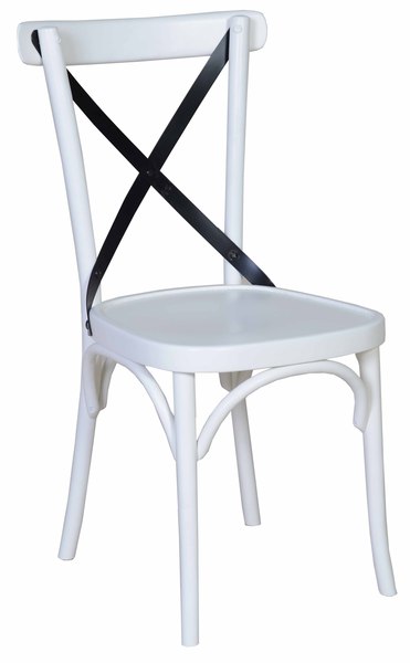 Chaise bistrot croisillon, vue 2