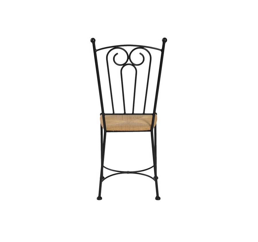 Chaise fer forgé Sully, vue 3