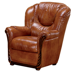 Fauteuil cuir Bologne