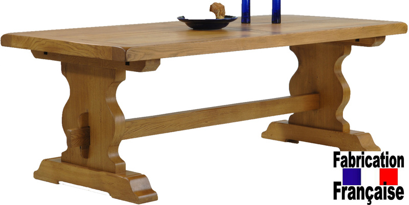 Table monastère chêne 1.80m Bastide