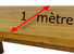 Table de ferme chêne, vue 4