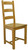 Chaise teinte chêne Lorraine assise bois, vue 5