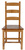 Chaise teinte chêne Lorraine assise bois, vue 6