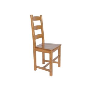 Chaise teinte chêne Lorraine assise bois