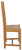 Chaise teinte chêne Lorraine assise seigle, vue 4