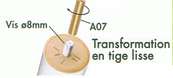 Embout lisse 10 mm lot de 4