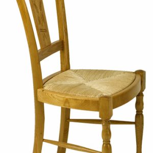 Chaises chêne dossier sculpté Epis