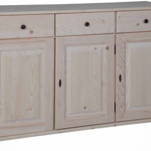 Buffet 3 portes pin