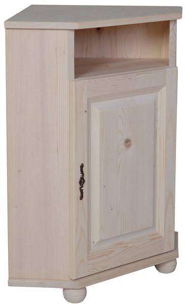 Meuble d'angle pin brut, vue 3